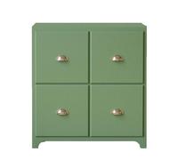 Commode rétro pour salon, table de chevet, meubles de chambre à coucher (vert)