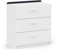 Commode - REVERSO - 3 tiroirs - Blanc mat - 77,2 x 40,5 x 83,7 cm - DEMEYERE