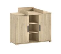 Commode sam + plan à langer - finition chêne