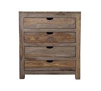 Commode Sheesham gris huilé 85x42x94 cm (BxTxH) NATURE GREY #85