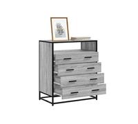 vidaXL Commode Sonoma 70x41x83,5 cm Bois d'ingénierie Gris