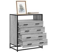 vidaXL Commode Sonoma 70x41x83,5 cm Bois d'ingénierie Gris