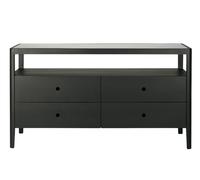 Commode Spindle avec tiroirs en chêne laqué noir Ethnicraft - 5404023622129