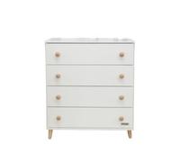 Commode style blanc et bois