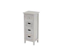 Commode / table d'appoint / armoire, 4 tiroirs, 30x25x74cm, shabby, vintage, gris