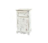 Commode / table d'appoint / chevet / table haute, 35x29x63cm, shabby, vintage, blanc