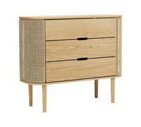 Commode Treasures chêne naturel tressage viennois WxHxD 109.2x93x43cm
