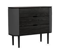 Commode Treasures chêne noir WxHxD 109.2x93x43cm
