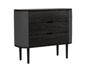 Commode Treasures chêne noir WxHxD 109.2x93x43cm