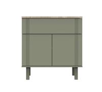 Commode un tiroir et 2 portes - eleonore vert TU