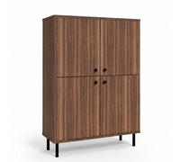 Commode venus 4 portes 113 x 100 cm - noyer