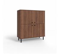 Commode VENUS à quatre portes 113 × 100 cm - coloris noyer