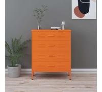 Commode Vert Menthe 80x35x101,5 cm Acier Buffet Armoire à Tiroirs vidaXL