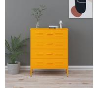 Commode Vert Menthe 80x35x101,5 cm Acier Buffet Armoire à Tiroirs vidaXL