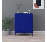 Commode Vert Menthe 80x35x101,5 cm Acier Buffet Armoire à Tiroirs vidaXL