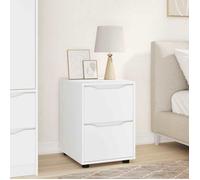 Commode - VIDAXL - 40 x 48 x 57 cm - Blanc - 2 tiroirs - Bois d'ingénierie