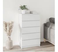 Commode - VIDAXL - 60x36x103 cm - Bois d'ingénierie - 3 tiroirs - Montage facile