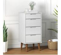 Commode - VIDAXL - MOLDE - Bois de pin massif - 3 tiroirs - 40x35x82 cm