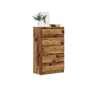 vidaXL Commode vieux bois 60x36x103 cm bois d'ingénierie, coffre, commode, armoire avec tiroirs, coffres, commodes, armoire 855996