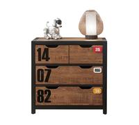 Vipack Commode 3 tiroirs Alex