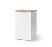 Vicco Commode Wido, Blanc, 50x80cm avec étagère