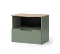 Vicco Commode "Wido", Vert, 60x50cm | avec rabat, convient au rangement des chaussures dans l’entrée