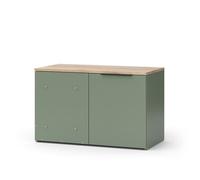 Commode Wido, 80x50cm avec porte, Vert, Vicco