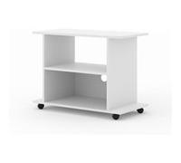 Commode Yogi à roulettes blanc mat Gris G