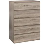 Commodes Dolo 5 tiroirs Beige - FIVE Marron G