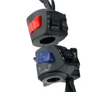 Commodo De Guidon De Moto Gauche Et Droit Commande Universelle Au Guidon Pour Feux Antibrouillard Klaxon, Clignotants Et Démarreur Électrique Interrupteur Guidon Moto