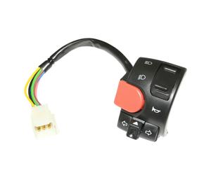 Commodo électrique P2R COMMODO-COMMUTATEUR SCOOT ADAPTABLE MBK 50 NITRO 1997+2012-YAMAHA 50 AEROX 1997+2012 GAUCHE -P2R-