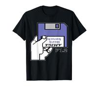 COMMODORE AMIGA 500 Disquette Workbench Noir T-Shirt