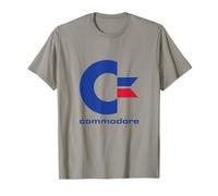 COMMODORE - C64 - Lettre majuscule bleu/rouge & Commodore T-Shirt