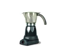 Commodore - Cafetière Italienne Electrique en Inox | 6 Tasses | Noir