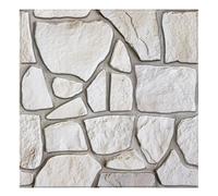 Commomy Panneaux Muraux 3D Effet Pierre Brique Autocollant, 10 Pièces, Papier Peint Brique Auto Adhesif Mural 3D, 30 x 30 cm, PVC Revêtement Mural Imperméable pour Salon Cuisine Cheminée Chambre