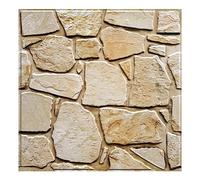 Commomy Panneaux Muraux 3D Effet Pierre Brique Autocollant, 10 Pièces, Papier Peint Brique Auto Adhesif Mural 3D, 30 x 30 cm, PVC Revêtement Mural Imperméable pour Salon Cuisine Cheminée Chambre