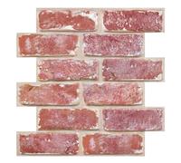 Commomy Panneaux Muraux 3D Imitation Brique, 10 Pièces, Pierre Dalle PVC Adhesive Murale Papier Peint 3D Autocollant, 30 × 30 cm, Panneau Mural Décoratif Revêtement Mural