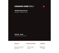 Common Core Bible: JPS - 6 - Plain - English - Transliterated - Hebrew