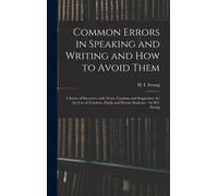 Common Errors In Speaking And Writing And How To Avoid Them