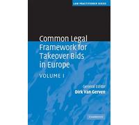 Common Legal Framework for Takeover Bids in Europe
