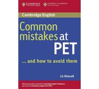 Common mistakes at pet / book. lower intermediate - Liz Driscoll - Klett Libri - Poche - Livre