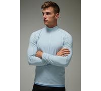 Common Pace Running Reflective Muscle Fit 1/4 Zip homme - bleu - S, bleu