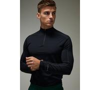 Common Pace Running Reflective Muscle Fit 1/4 Zip homme - noir - XS, noir