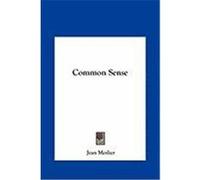 Common Sense Common Sense Meslier, Jean (Auteur)