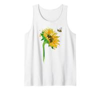 Common Sunflower Inspirational Motivation Bee Débardeur