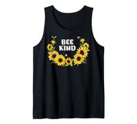 Common Sunflower Inspirational Motivation Bee Kind Débardeur
