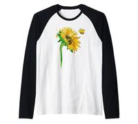 Common Sunflower Inspirational Motivation Bee Manche Raglan