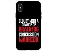 Commotion cérébrale nuageuse avec Chance Brainfog Guerrier des commotions cérébrales Coque pour iPhone X/XS