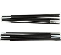 COMMOUDS Poteaux de Tente de Plage, Set de 2 Pièces, 8.5MM Aluminium Arceaux de Tente de Remplacement pour 4 Personnes, Support de Tente en Fibre de Verre Accessoires pour Tentes de Plage