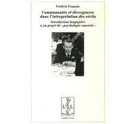 Communautés et divergences dans l'interprétation des récits